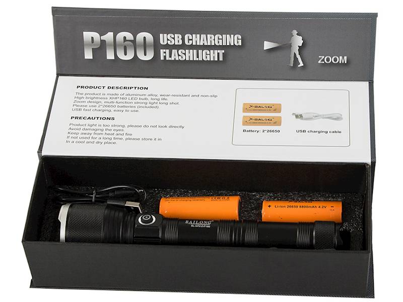 Latarka bailong policyjna cree xhp160 moc