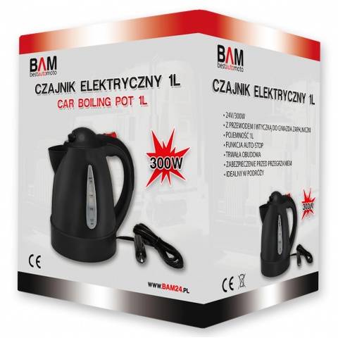 Czajnik samochodowy 1 L-24V 300W CE black