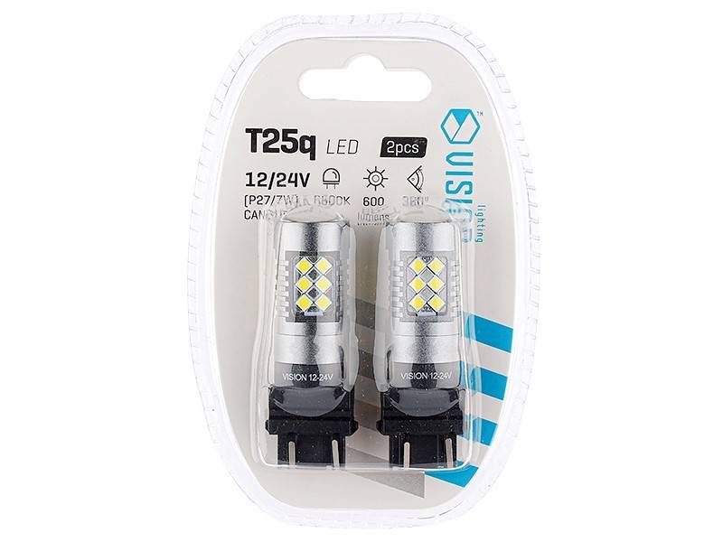 Żarówka VISION P27/7W (T25) 12/24V 24x