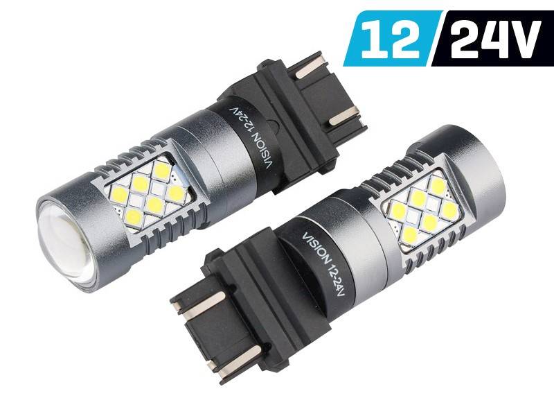 Żarówka VISION P27/7W (T25) 12/24V 24x