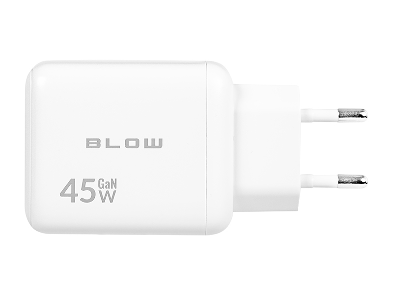 Ładowarka sieciowa USB + USB-C PD 45W GAN