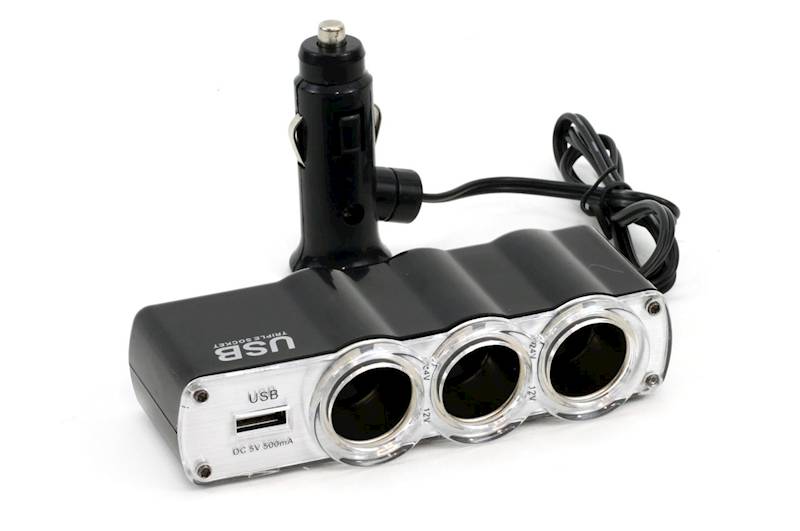 Rozgałęźnik, rozgałęziacz zapalniczki SOC4, 3+1 USB