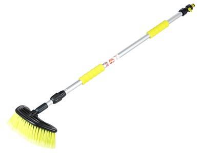 Szczotka półokrągła 20 cm  z teleskop 105 - 160 cm z zaworem