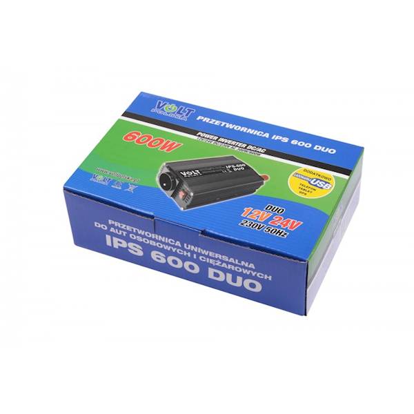 Przetwornica napiecia IPS 600 DUO 12/24V/230V (300/600W)
