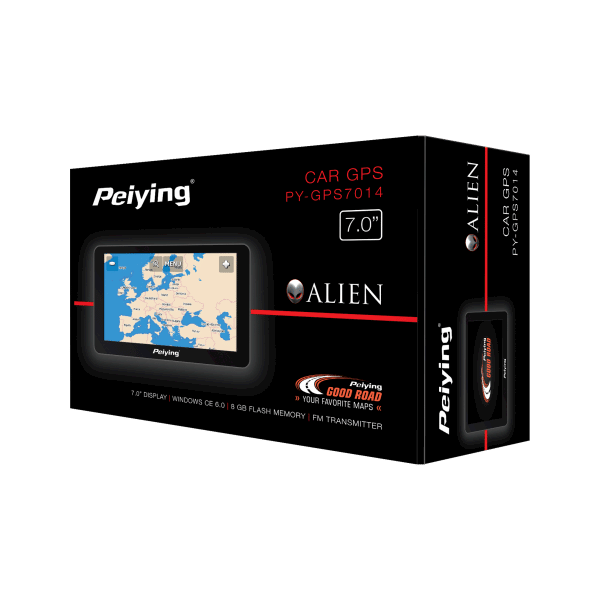 Nawigacja GPS Peiying Alien PY-GPS7014 + Mapa EU