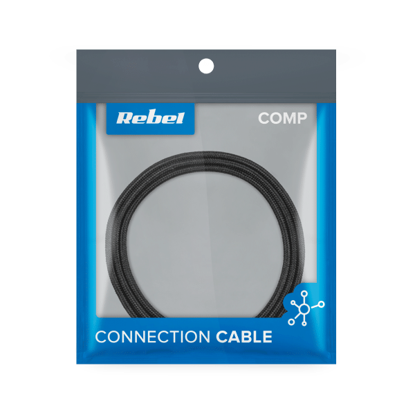 Kabel USB - Lightning REBEL 100 cm czarny