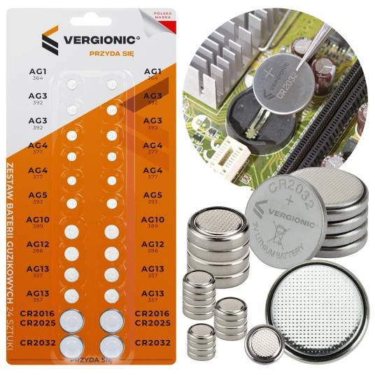 Baterie alkaliczne MIX 24szt