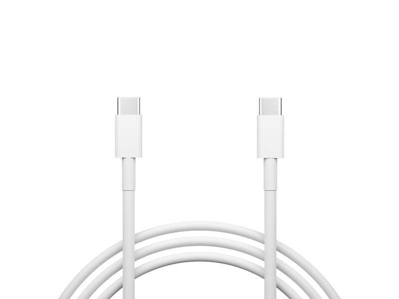 Przyłącze USB-C - USB-C 2.0 1,0m białe 
