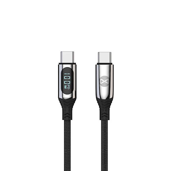 Kabel Forever LCD USB-C - USB-C 1,0 m 100W czarny