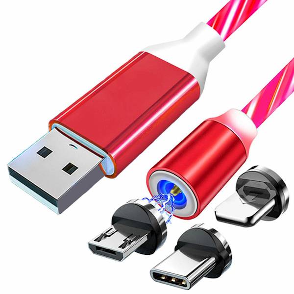 Magnetyczny kabel USB 3w1