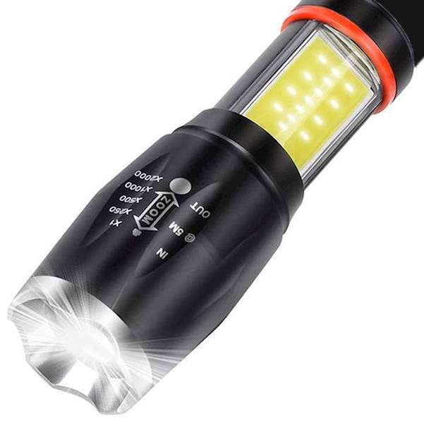 Latarka  LED T6 z funkcją ZOOM  do 300m