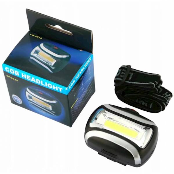 Latarka czołowa 1 LED COB