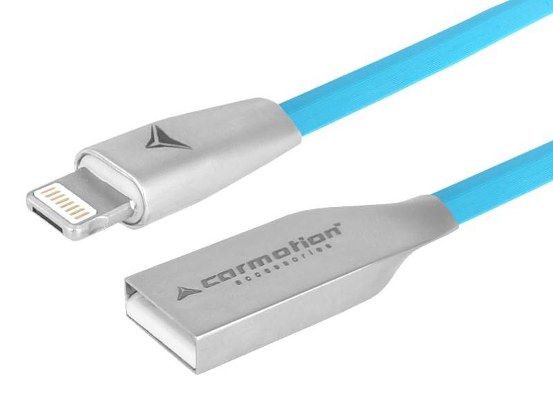 Kabel do ładowania i synchronizacji, 120 cm, USB > zespolone micro USB & Lightning, niebieski