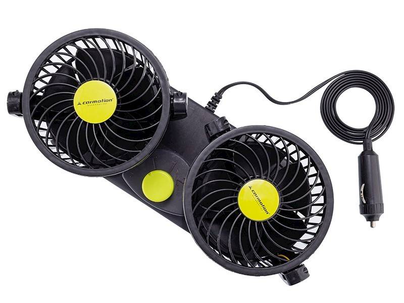 Wentylator obrotowy 24V/8W, średnica 2x 10 cm, na platformie