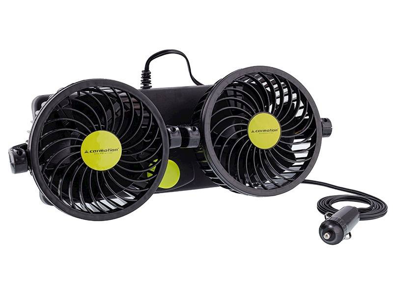 Wentylator obrotowy 24V/8W, średnica 2x 10 cm, na platformie