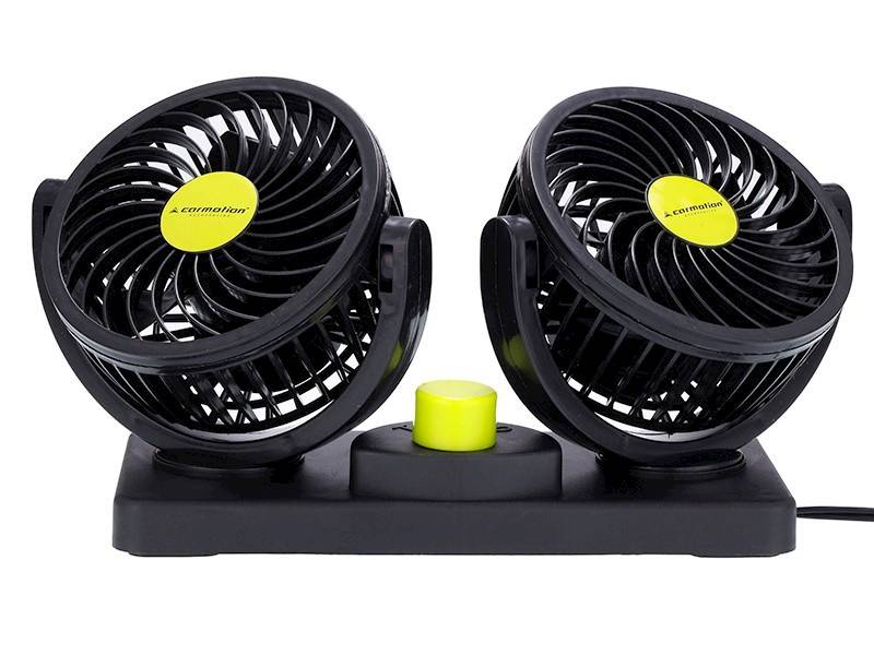 Wentylator obrotowy 24V/8W, średnica 2x 10 cm, na platformie