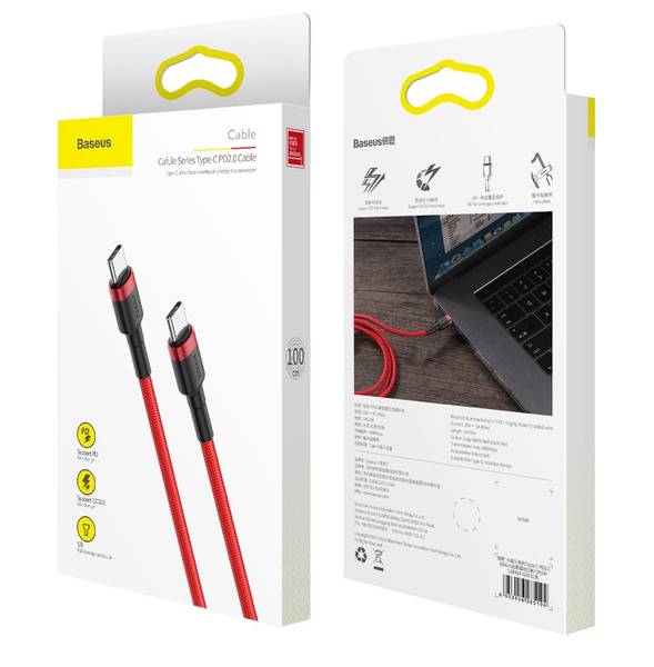 Kabel CATKLF-G09 USB-C Type-C Power Delivery Quick Charge 3.0 60W 1m Baseus Cafule 
