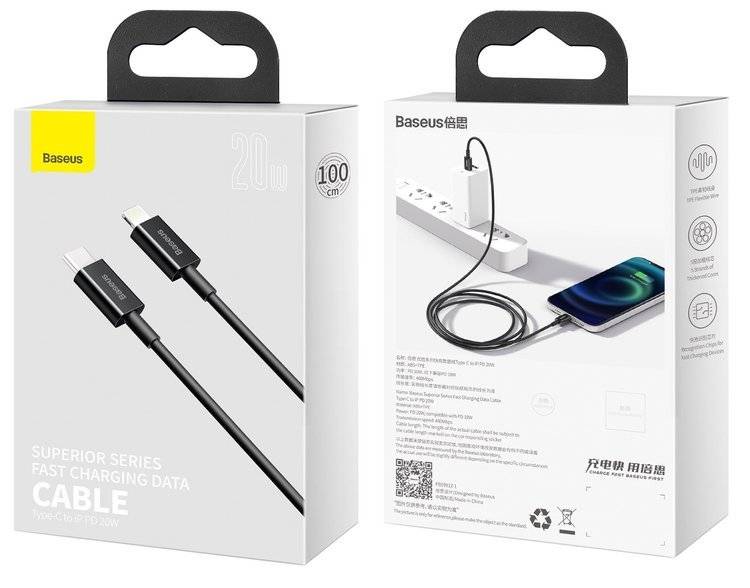 Kabel CATLYS-A01 USB-C Lightning do iPhone Power Delivery 20W 1m