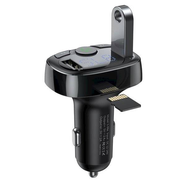 Transmiter CCMT000001 FM bluetooth MP3 Baseus  Ładowarka 2x USB TF microSD 3.4A