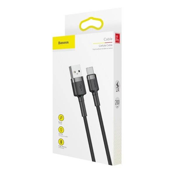 Kabel CATKLF-CG1 Baseus Cafule nylonowy USB-A Type-C Quick Charge 3.0 2A 200cm