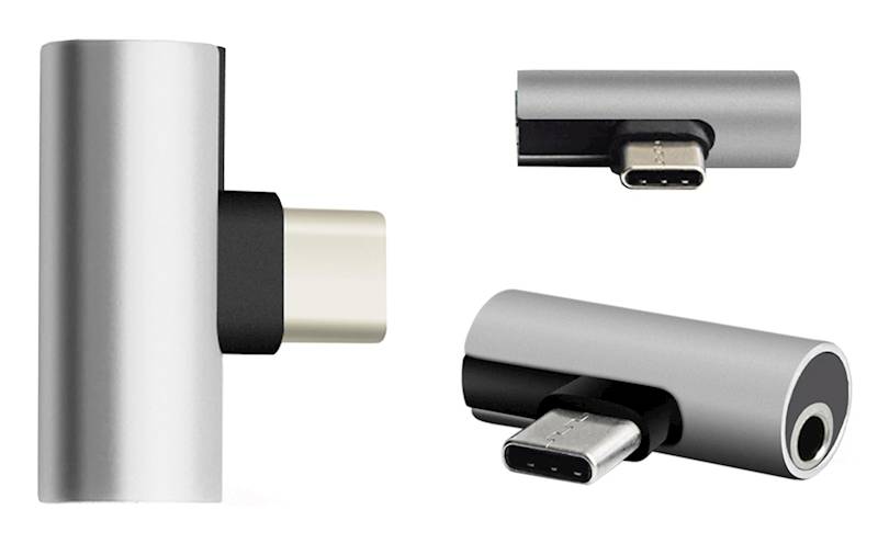 Adapter USB typu C na  miniJack 3.5