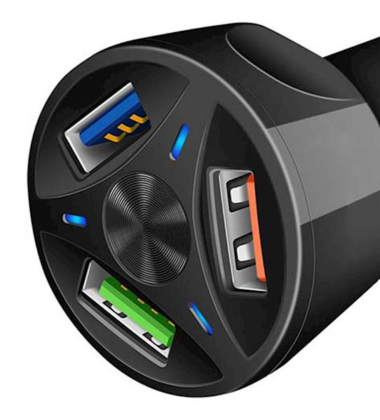 Ładowarka samochodowa 3 porty USB typu A
