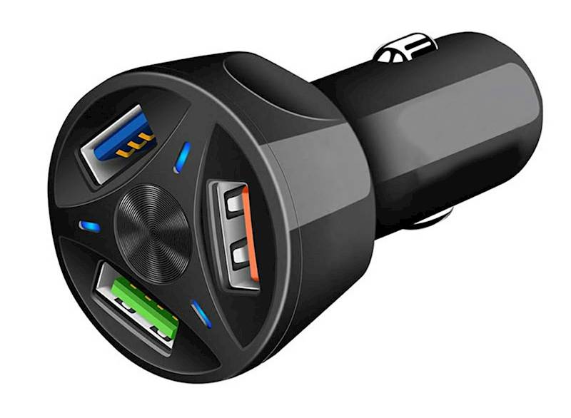 Ładowarka samochodowa 3 porty USB typu A