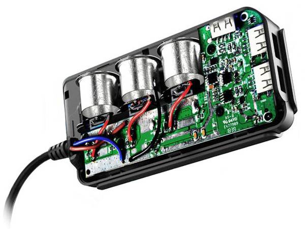 Rozdzielacz gniazda zapalniczki 12-24v 4xusb qc pd