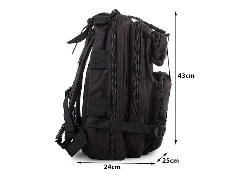 Plecak taktyczny wojskowy militarny survival 30l czarny