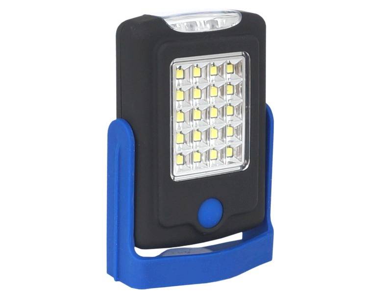 Lampka 20 SMD+3 LED z magnesem i haczykiem
