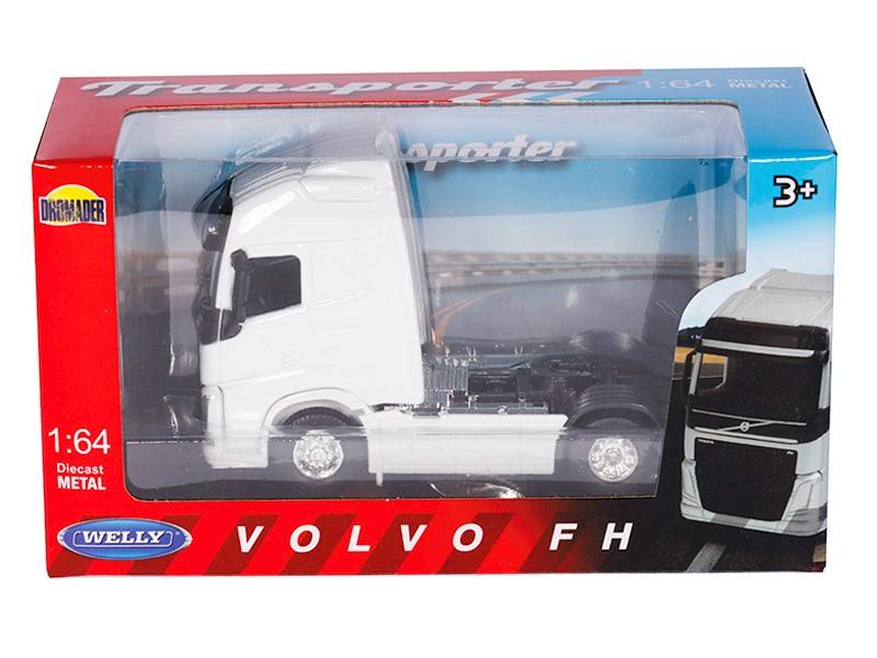 Model 1:64, VOLVO FH, ciągnik, biały
