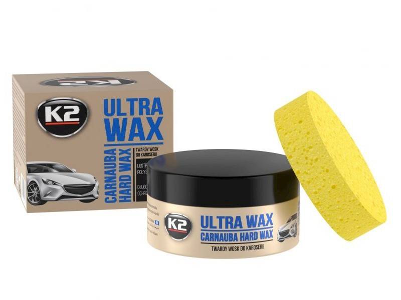 ULTRA WAX Twardy wosk carnauba z gąbką,
250 g
