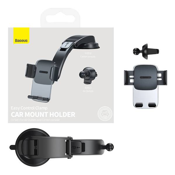 Uchwyt  SUWX020001 do telefonu na kokpit kratkę Baseus Easy Control Set