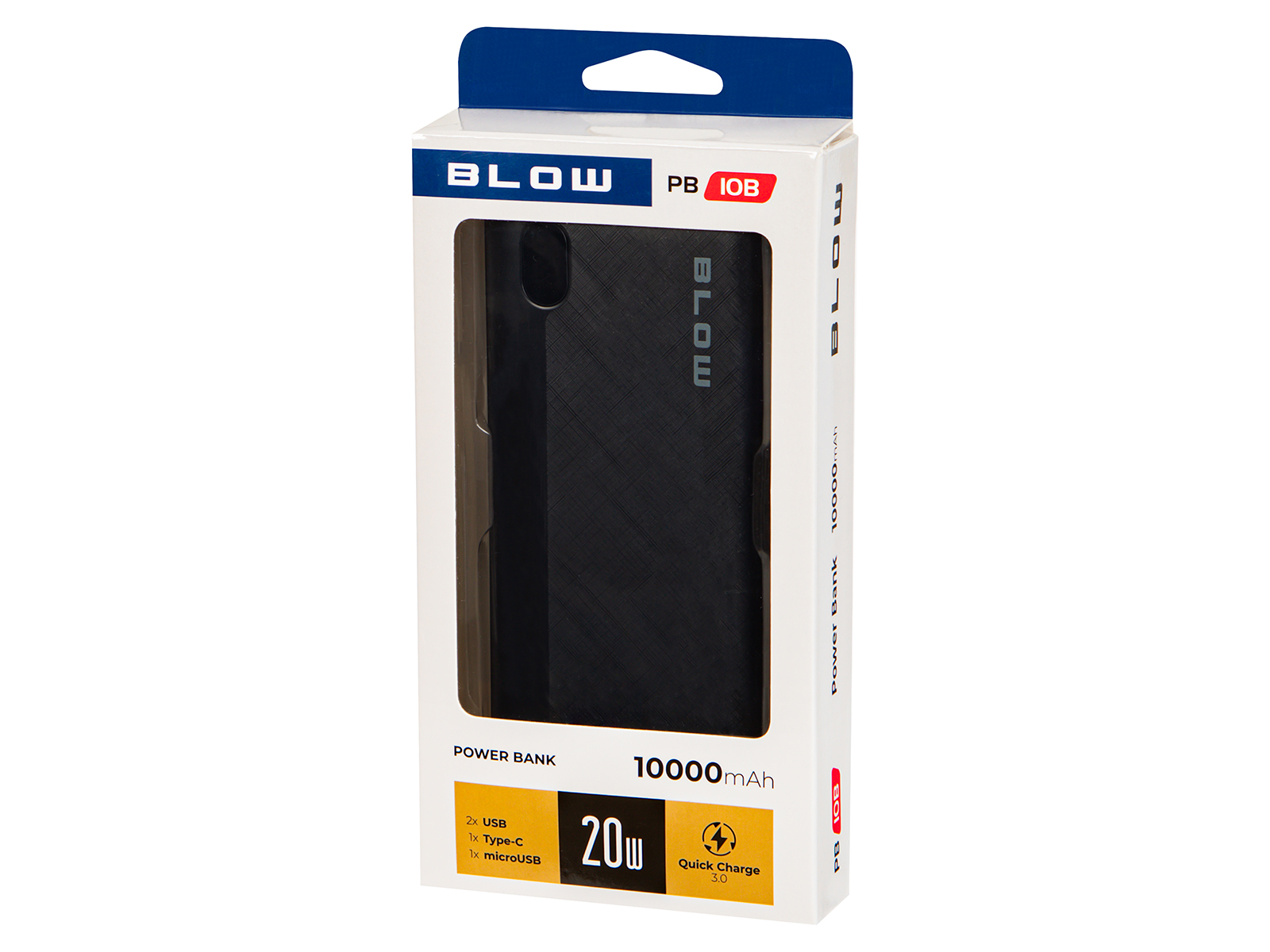 Power Bank 10000mAh QC 20W PB10B CZARNY