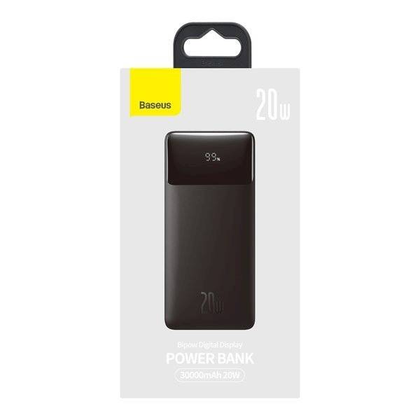 Power Bank 30000mAh 20W PD QC Baseus Bipow Digital Display