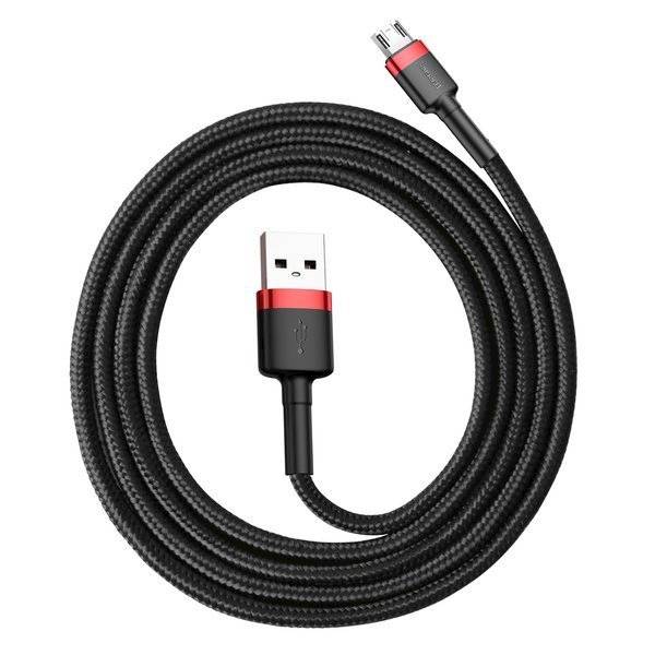 Kabel CAMKLF-B91 USB - Micro USB dwustronny Quick Charge 2.4A 100cm
