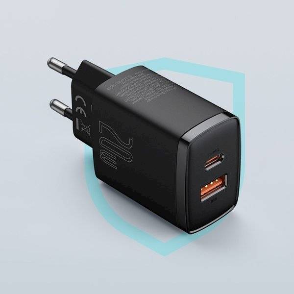 Ładowarka sieciowa USB USB-C 20W Power Delivery Quick Charge 3.0Baseus Compact | 