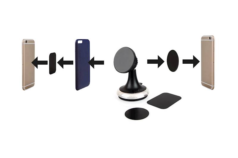 Uchwyt magnetyczny do telefonu z przyssawką krótki HOLD-6