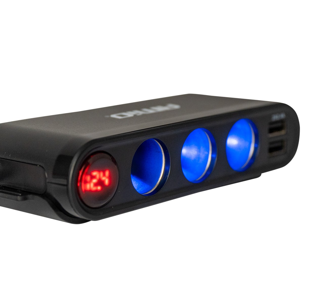Rozgałęźnik + woltomierz ładowarka USB USB-C 12V 24V