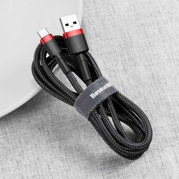 Kabel CATKLF-A91 nylonowy USB - Type-C Quick Charge 3.0 50cm Baseus Cafule