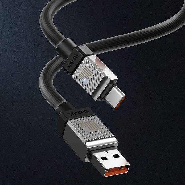 Kabel CAKW000601 USB - Typ C do telefonów Huawei Honor 100W 1m Baseus CoolPlay Series