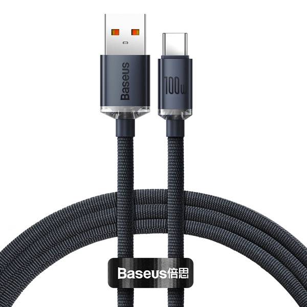 Kabel CAJY000401 USB Type-C 100W 66W 6A do Huawei Honor 50 Pro Baseus Crystal Shine