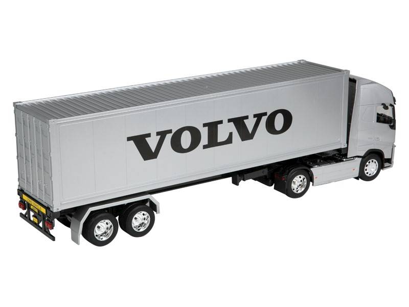 MODEL 1:32, VOLVO FH, CIĄGNIK SREBRNY - NACZEPA SREBRNA