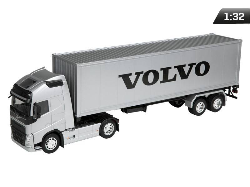 MODEL 1:32, VOLVO FH, CIĄGNIK SREBRNY - NACZEPA SREBRNA