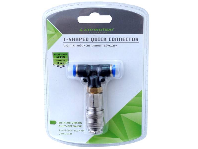 Trójnik-reduktor pneumatyczny 12 mm/6mm/6 mm,10 atm 58170