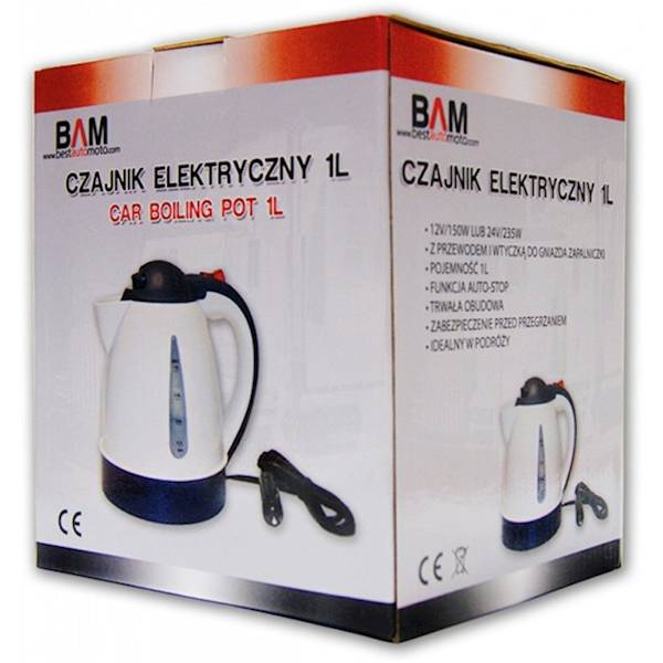 Czajnik samochodowy 1 L-12V 150W CE