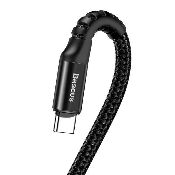 Kabel CATSR-01 Type-C  Elastyczny wzmocniony sprężynowy 1m Baseus Fish eye