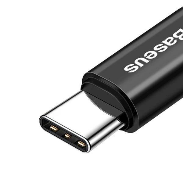 Kabel CATSR-01 Type-C  Elastyczny wzmocniony sprężynowy 1m Baseus Fish eye