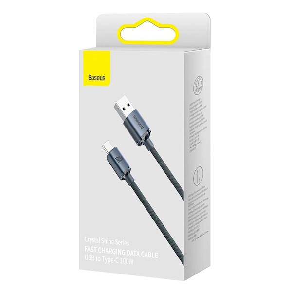 Kabel CAJY000501 100W 5A USB-A do USB-C 2m Crystal Shine