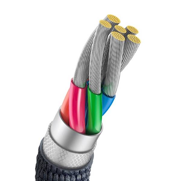 Kabel CAJY000501 100W 5A USB-A do USB-C 2m Crystal Shine